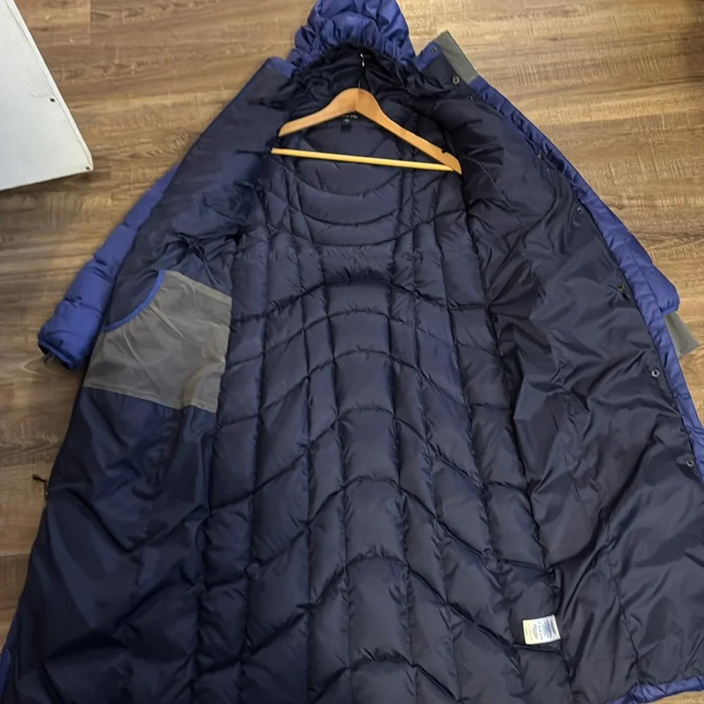 Lands’ End full length down puffer coat sz XS 2-4 - Picture 8 of 11